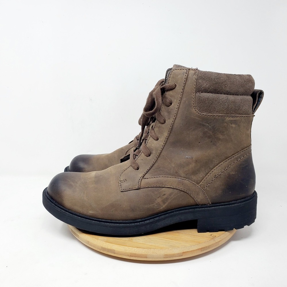 Clarks Boots Women 10 Orinoco 2 Spice Brown Leather Boho Burnished Hiker Shoe